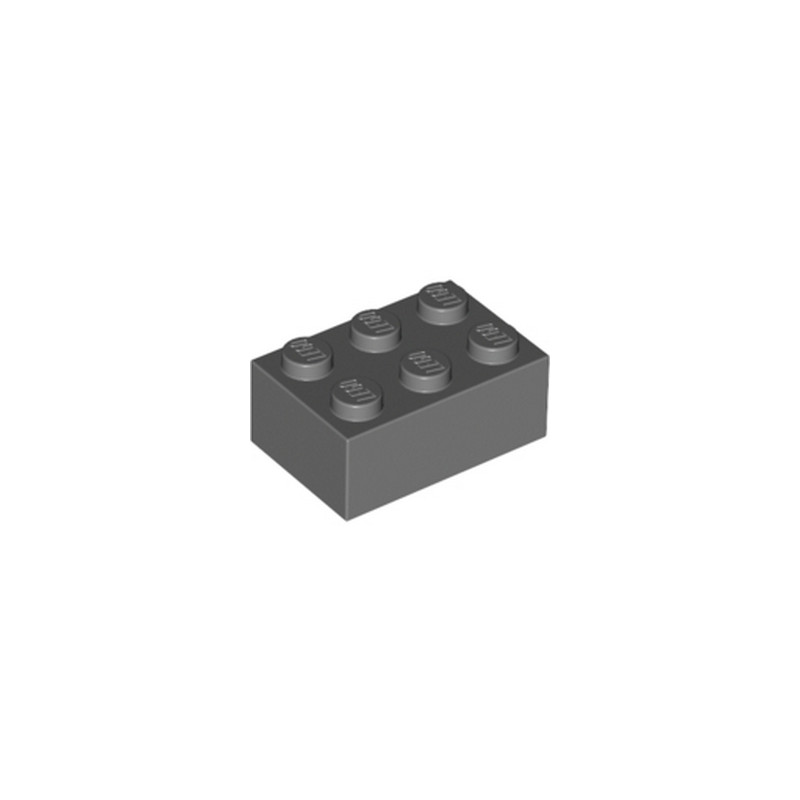 LEGO 4211105 BRIQUE 2X3 - DARK STONE GREY