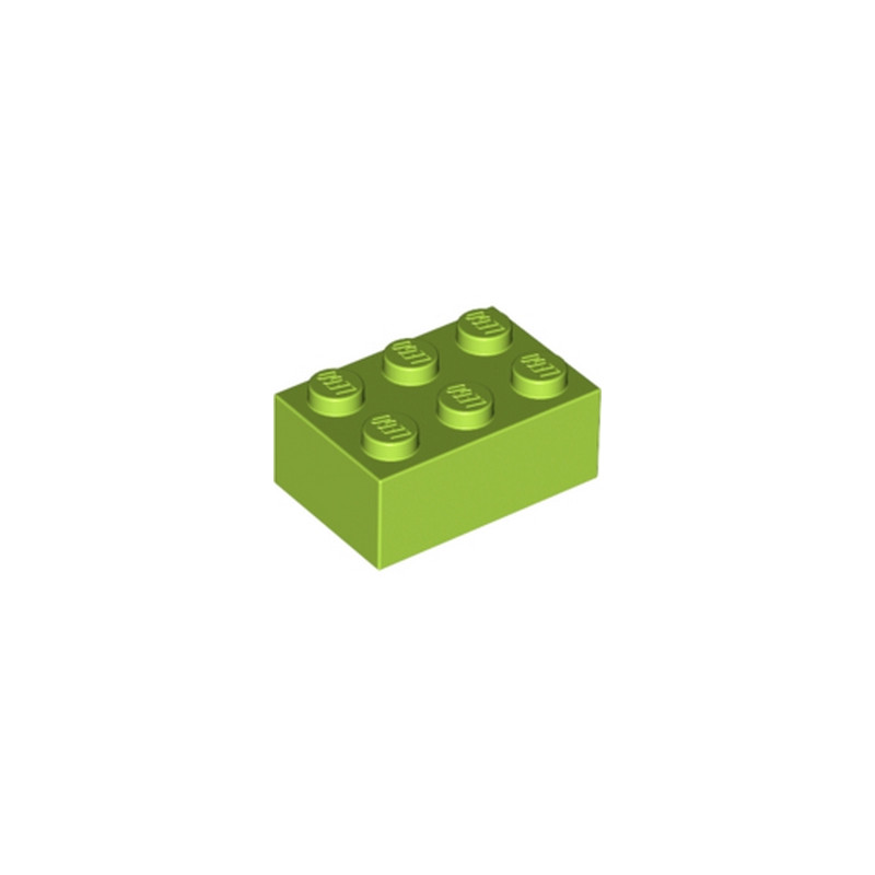 LEGO 4220631 BRICK 2X3 - BRIGHT YELLOWISH GREEN
