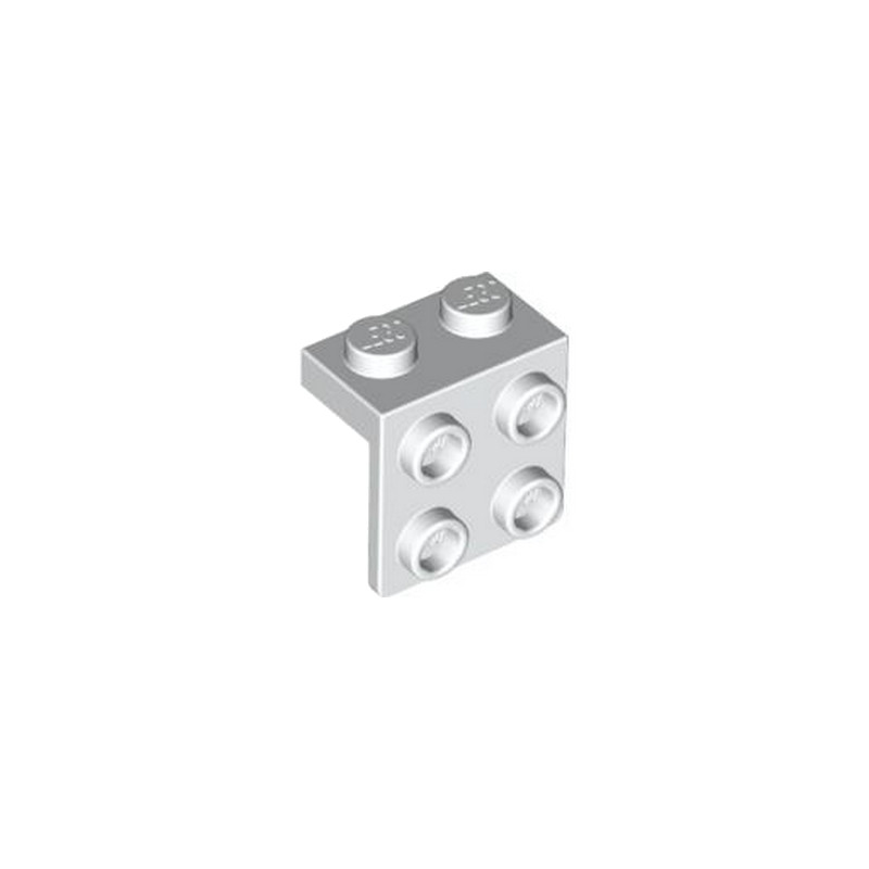 LEGO 4203147 ANGLE PLATE 1X2  2X2 - BLANC