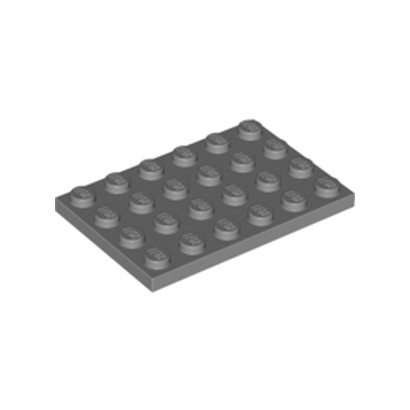 LEGO 4211115 PLATE 4X6 - DARK STONE GREY