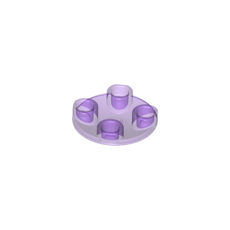 LEGO 6254636 - ROND LISSE 2X2 INV  - Violet Transparent