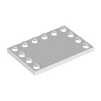 LEGO 618001 PLATE 4X6 W. 12 KNOBS - BLANC