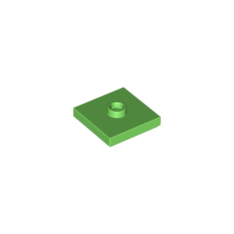 LEGO 6389695 PLATE 2X2 W 1 KNOB - BRIGHT GREEN