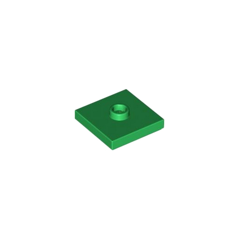 LEGO 6389692 PLATE 2X2 W 1 KNOB - DARK GREEN