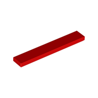 LEGO 4113858 PLATE LISSE 1X6 - ROUGE