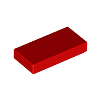 LEGO 306921 PLATE LISSE 1X2 - ROUGE