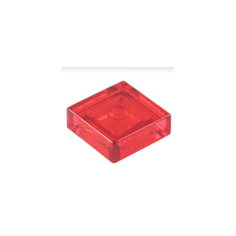 LEGO 6254248 FLAT TILE 1X1 - TRANSPARENT RED