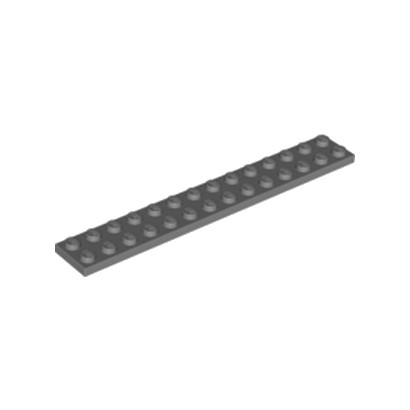 LEGO 6000970 PLATE 2X14 - Dark Stone Grey