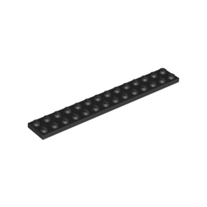LEGO 6001494 PLATE 2X14 - NOIR