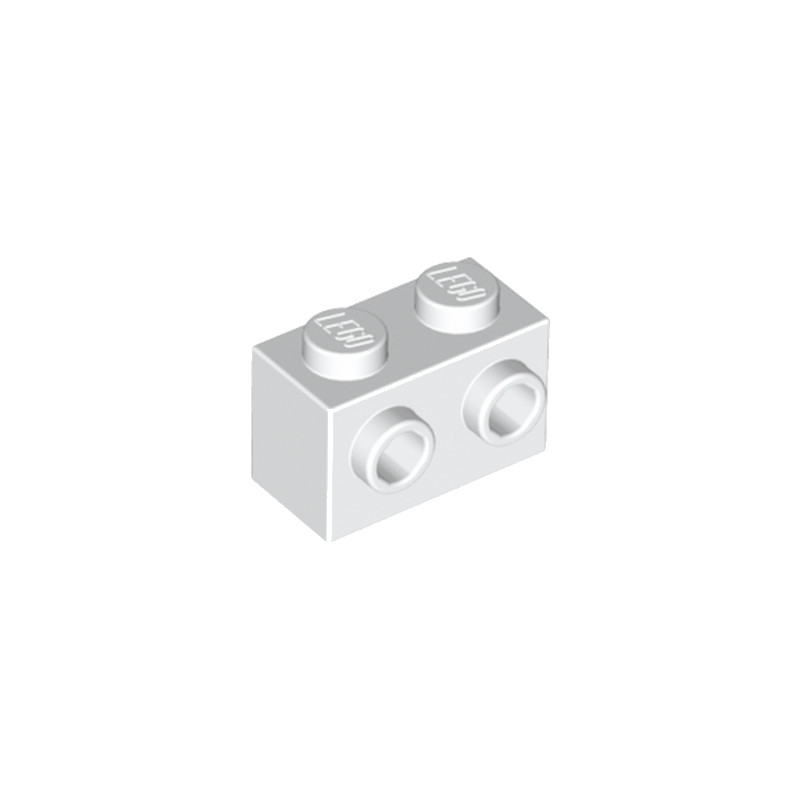 LEGO 6058177  BRIQUE 1X2 W. 2 KNOBS - BLANC
