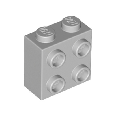 LEGO 6123809  BRIQUE 1X2X1 2/3 W/4 KNOBS  - Medium Stone Grey