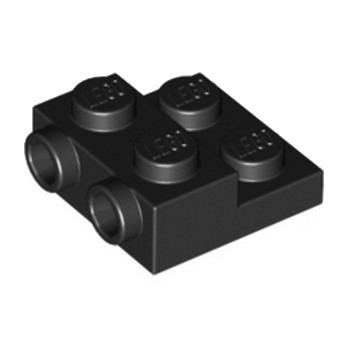 LEGO 6052126 PLATE 2X2X23 W. 2. HOR. KNOB - BLACK