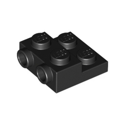 LEGO 6052126 PLATE 2X2X23 W. 2. HOR. KNOB - BLACK