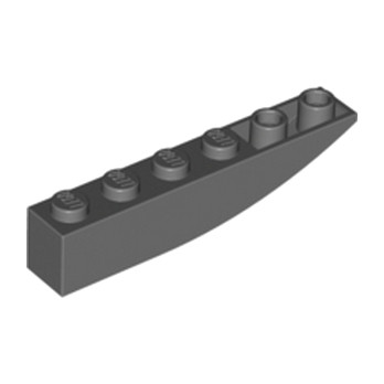 LEGO 4210779 BRICK 1X6 W BOW, REV. - Dark Stone Grey
