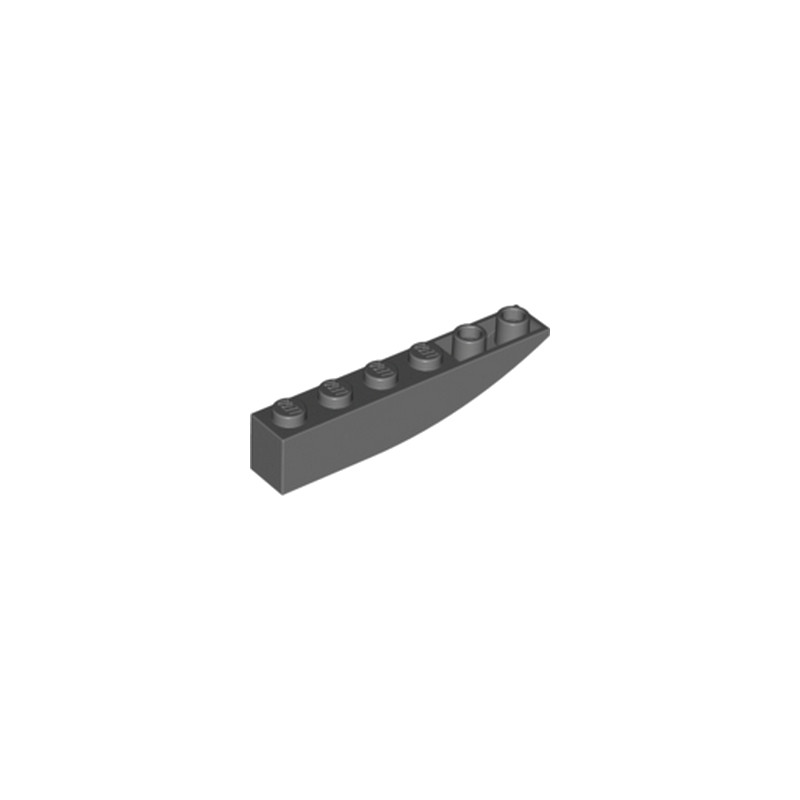 LEGO 4210779 BRICK 1X6 W BOW, REV. - Dark Stone Grey