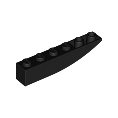 LEGO 4160409 BRICK 1X6 W BOW, REV. - NOIR