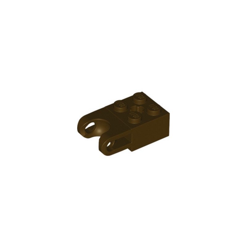 LEGO  6046942 	BRICK 2X2 W. CUP FOR BALL - Dark Brown