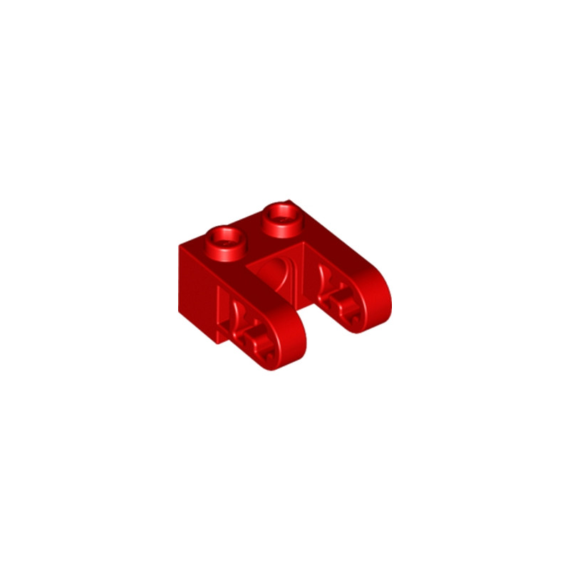 LEGO 6162326 2X1 ST.Ø4.9 HOLE W. HALF BEAM  - ROUGE