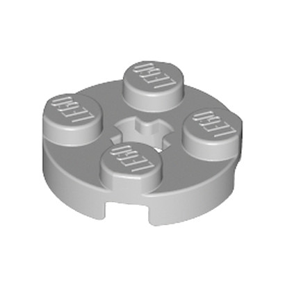 LEGO 4211475	PLATE 2X2 ROND - Medium Stone Grey
