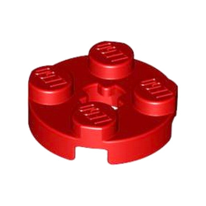 LEGO 403221 PLATE 2X2 ROND - ROUGE