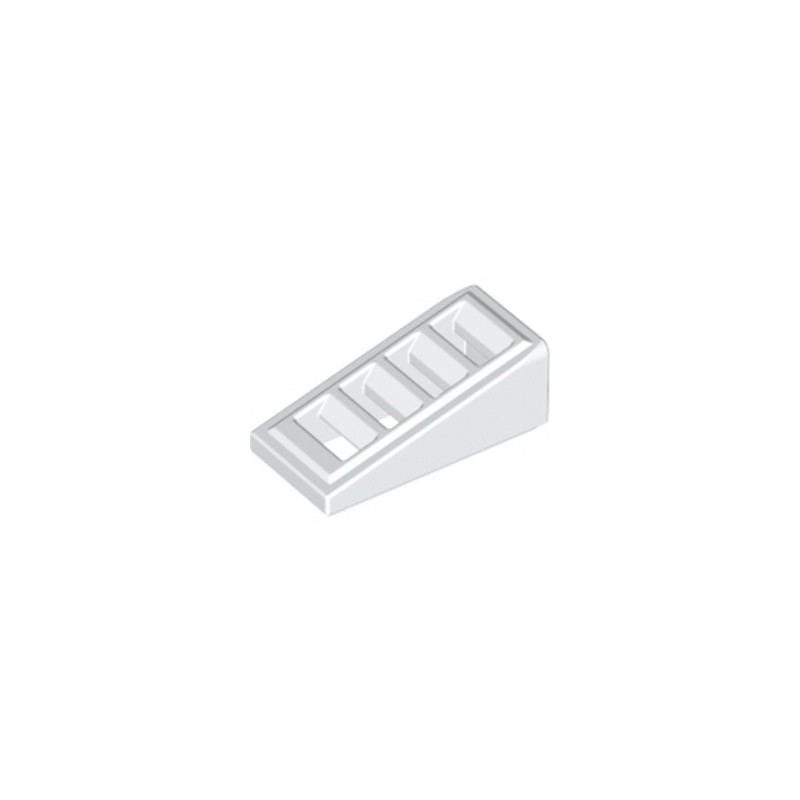 LEGO 6023804 	ROOF TILE W. LATTICE 1x2x2/3 - BLANC