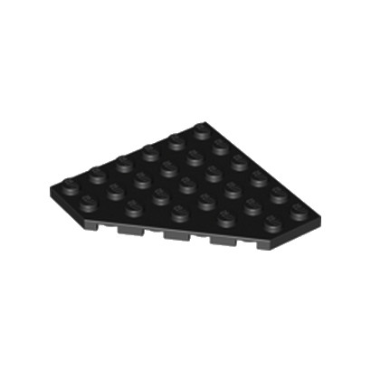 LEGO 610626 CORNER PLATE 6X6X45° - NOIR
