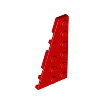 LEGO 6170834 LEFT PLATE 3X6 W ANGLE - ROUGE