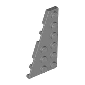 LEGO 4290149 	LEFT PLATE 3X6 W ANGLE - Dark Stone Grey