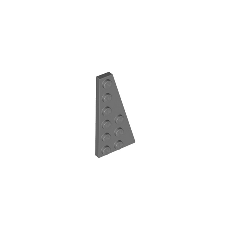 LEGO 4290150 	RIGHT PLATE 3X6 W. ANGLE - Dark Stone Grey