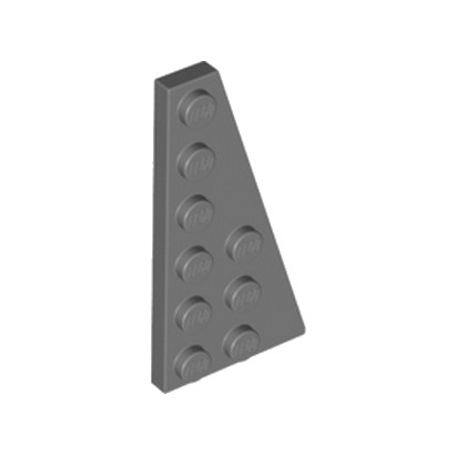 LEGO 4290150 	RIGHT PLATE 3X6 W. ANGLE - Dark Stone Grey