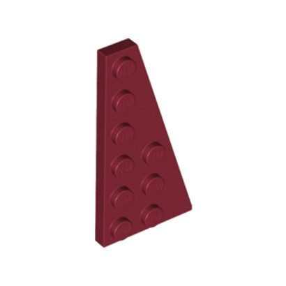 LEGO 4528041 	RIGHT PLATE 3X6 W. ANGLE - New Dark Red
