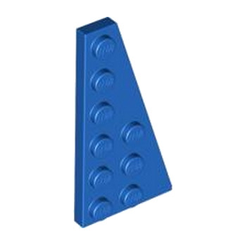 LEGO 4543089 	RIGHT PLATE 3X6 W. ANGLE - BLEU