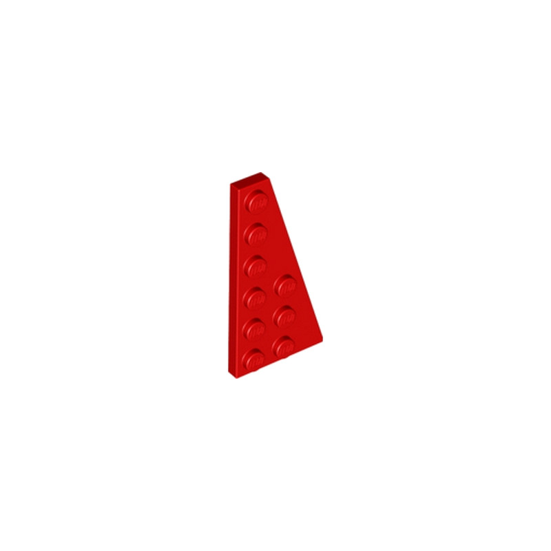 LEGO 6170832 RIGHT PLATE 3X6 W. ANGLE - ROUGE