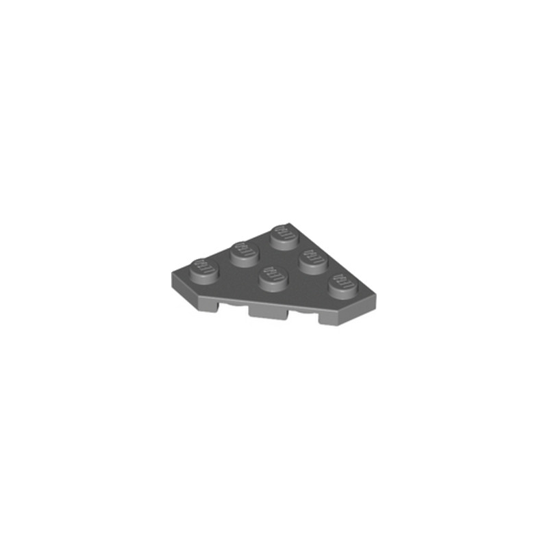 LEGO 4210897 PLATE 45 DEG. 3X3 - DARK STONE GREY7 