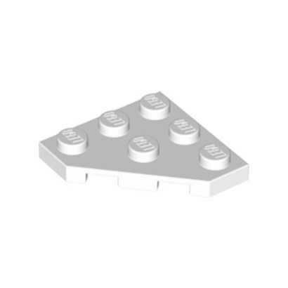 LEGO 245001 PLATE 45 DEG. 3X3 - BLANC