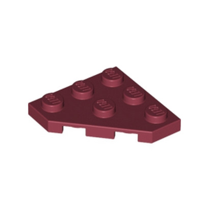 LEGO 4290008 PLATE 45 DEG. 3X3 - NEW DARK RED