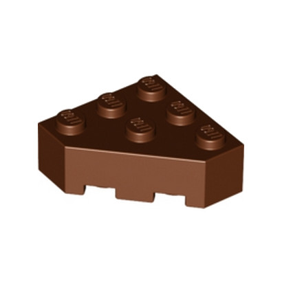 LEGO 6096217 CORNER BRICK 45 DEG. 3X3 - REDDISH BROWN
