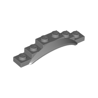LEGO 6362257 GARDE BOUE 1X6X1 - DARK STONE GREY