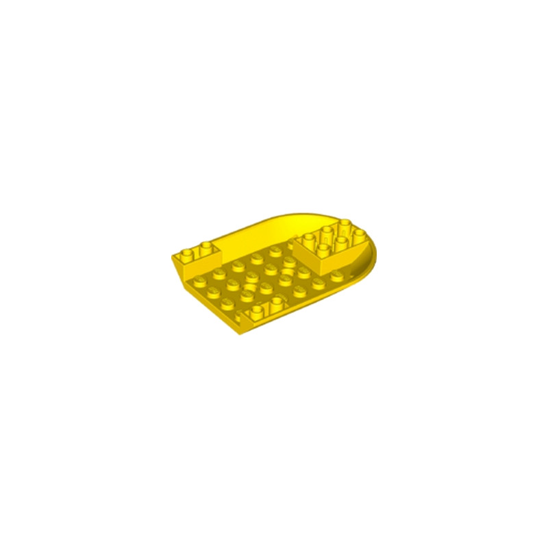 LEGO 6181871 - BOTTOM 6X8 W. DOUBLE BOW INVERTED  - JAUNE
