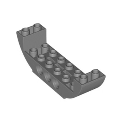 LEGO 6032175 BOW BOTTOM 2X8X2 Ø4.85  - DARK STONE GREY