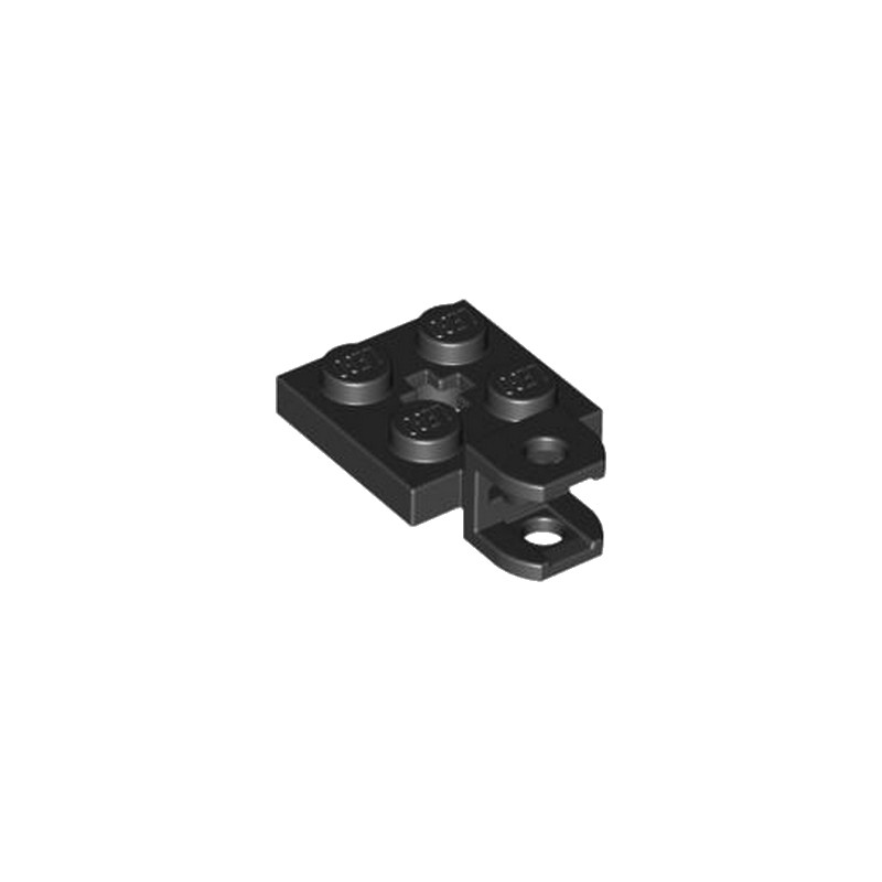 LEGO 4529064 PLATE 2X2 W BALL SOCKET W/CROS - NOIR