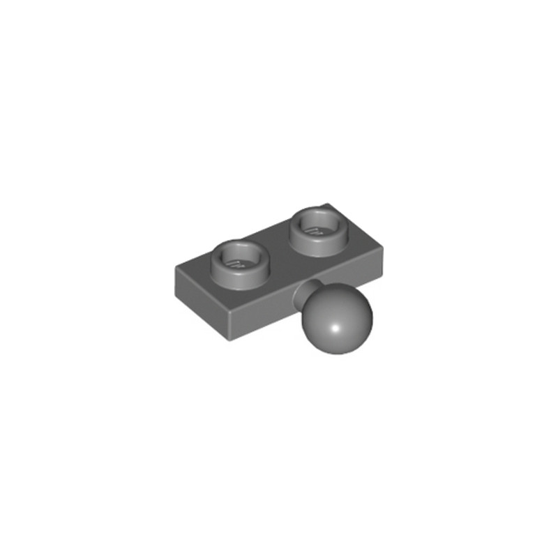 LEGO 6414560 PLATE 1X2 BALL Ø5.9 MIDDLE - DARK STONE GREY