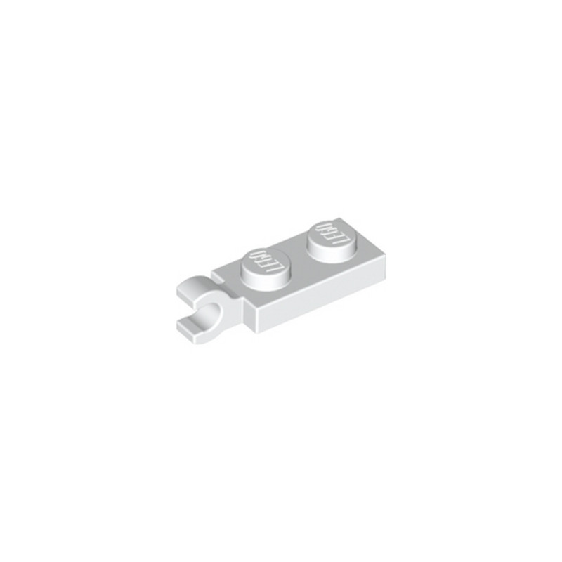 LEGO 6361170 PLATE 2X1 W/HOLDER,VERTICAL - BLANC