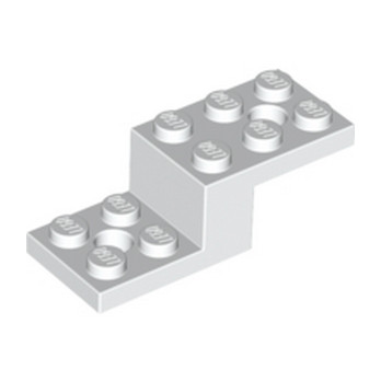 LEGO 6053026 STONE 1X2X1 1/3 W. 2 PLATES 2X2 - WHITE