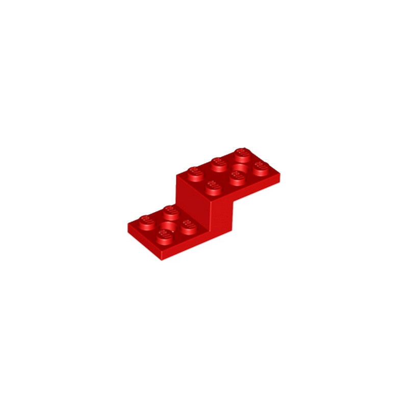 LEGO 6029952 STONE 1X2X1 13 W. 2 PLATES 2X2 - RED