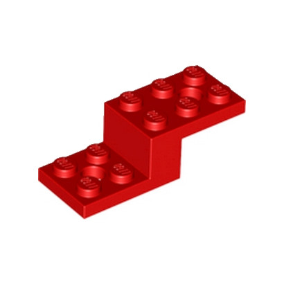 LEGO 6029952 STONE 1X2X1 13 W. 2 PLATES 2X2 - ROUGE