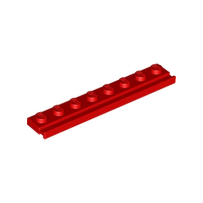 LEGO 6078594 PLATE 1X8 / RAIL - ROUGE