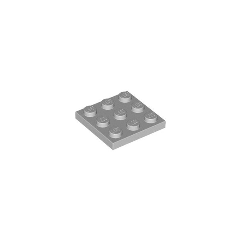 LEGO 6015347 PLATE 3X3 - MEDIUM STONE GREY