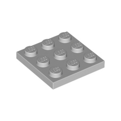 LEGO 6015347 PLATE 3X3 - MEDIUM STONE GREY