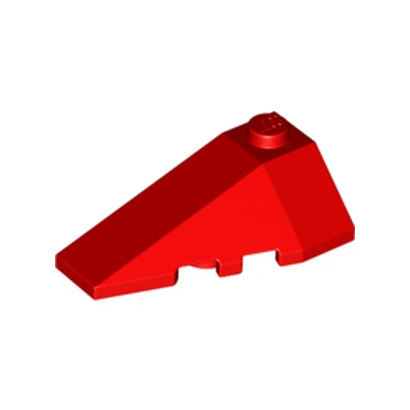 LEGO 6431121 LEFT ROOF TILE 2X4 W/ANGLE - RED